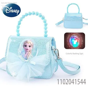 Детская сумка Disney через плечо для девочек, милая Мини-розовая Голубая сумка Frozen, Роскошная дизайнерская сумка для девочек, бесплатная доставка