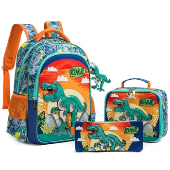 Школьные сумки Нового Стиля для мальчиков, рюкзак Astronautr, школьный рюкзак для мальчиков, Школьный рюкзак с динозаврами Kawaii, Детский рюкзак