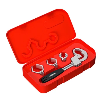 Универсальный ключ для замены раковины, Гаечный ключ для ванной Комнаты, Дугообразный Зубчатый ключ, Инструмент для ремонта раковины
