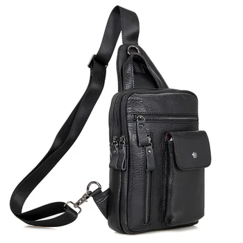 Кожаный нагрудный рюкзак, водонепроницаемый мужской повседневный рюкзак, нагрудная сумка из натуральной кожи, дорожная деловая сумка, нагрудная сумка для мужчин maler
