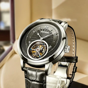 Часы AILANG мужские механические аутентичные известного бренда tourbillon механические часы новые полые мужские часы с настоящим турбийоном 0