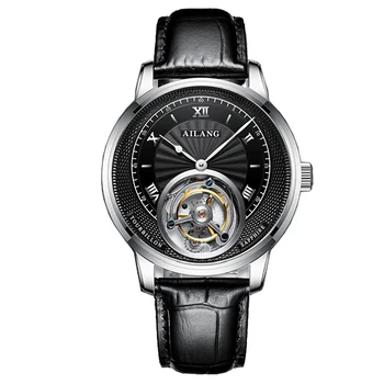 Часы AILANG мужские механические аутентичные известного бренда tourbillon механические часы новые полые мужские часы с настоящим турбийоном 5