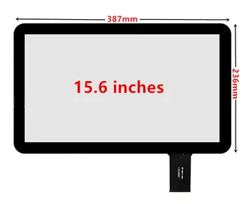15,6 дюймов 387 мм * 236 мм для промышленного медицинского оборудования Рекламный плеер Дигитайзер Сенсорная панель Стекло USB Плата драйвера 1