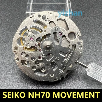 Механизм NH70A Seiko, полый автоматический часовой механизм, запасная часть, 24 драгоценных камня, 21600 BPH, высокоточные аксессуары для часов