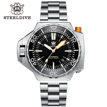 Steeldive Proplof SD1969 V3 Новый дизайн 1200 м водонепроницаемые NH35 Автоматические мужские часы для дайвинга большого размера