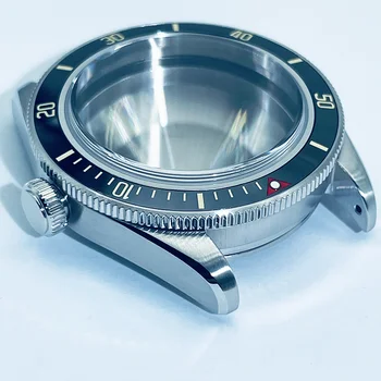Подходит для механизма NH35/NH36, высококлассный полированный корпус часов Seiko для дайвинга, зеркальная поверхность из сапфирового стекла диаметром 38,8 мм в стиле Ретро