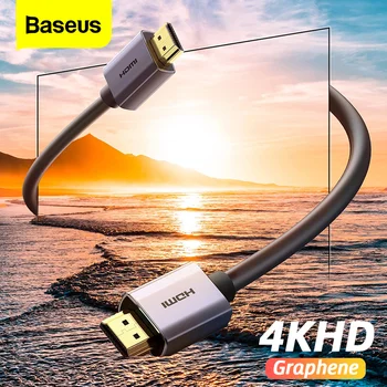 Baseus Graphene HDMI-Совместимый кабель 4K Ultra HD 60Hz для Xiaomi Mi TV Box PS5 PS4 Switch Hub PC HDMI-Совместимый кабель-Разветвитель