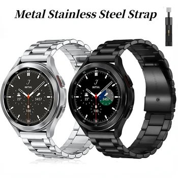 металлический ремешок 22 мм для Samsung Galaxy Watch 3 Huawei GT2/Amazfit GTR, браслет из нержавеющей стали, браслет для Samsung Watch 5/4 20 мм 0