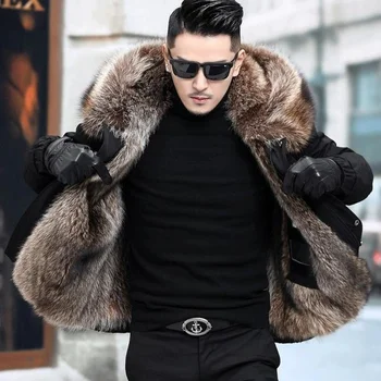 Утепленное мужское зимнее пальто Толстые парки Куртка Мужская верхняя одежда с капюшоном Мужская зимняя куртка с подкладкой из искусственного меха Casaco Feminino Y123
