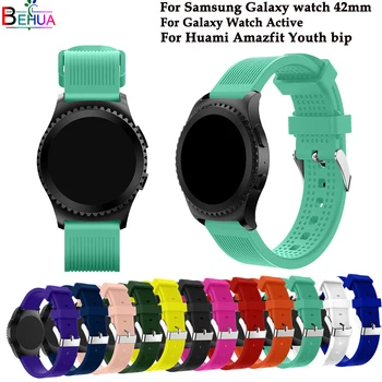 силиконовый ремешок для спортивных часов Samsung Gear S2 732 Gear spOrt watch Для Samsung Galaxy 42 мм Для активного ремешка Samsung Galaxy Watch