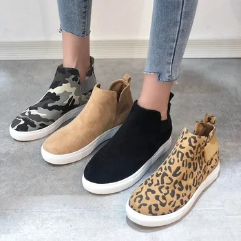 Новинка 2021 года; Женская обувь; Модные леопардовые кроссовки с внутренним увеличением; Женские кроссовки с эластичной лентой на низком (1-3 см) уровне; Обувь на платформе Больших Размеров