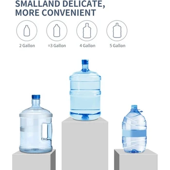 Насос-дозатор воды, Электрический насос для питьевой воды, Портативный автоматический насос для бутылки с водой на 2-5 галлонов (белый) 2