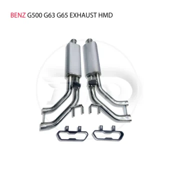 Выхлопная система HMD из нержавеющей Стали с четырьмя или Шестью выходами Catback Подходит для модификации Benz G500 G63 G65 Электронный клапан