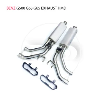 Выхлопная система HMD из нержавеющей Стали с четырьмя или Шестью выходами Catback Подходит для модификации Benz G500 G63 G65 Электронный клапан 2