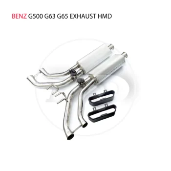 Выхлопная система HMD из нержавеющей Стали с четырьмя или Шестью выходами Catback Подходит для модификации Benz G500 G63 G65 Электронный клапан 3
