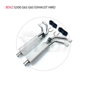 Выхлопная система HMD из нержавеющей Стали с четырьмя или Шестью выходами Catback Подходит для модификации Benz G500 G63 G65 Электронный клапан 5
