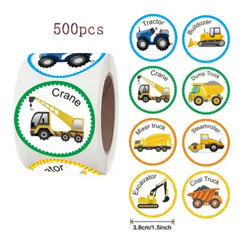 Qiduo 500 шт./рулон, наклейка со смайликом для детей, наклейки-награды, наклейки с счастливой улыбкой на лице, детские игрушки, наклейки-награды, креативные
