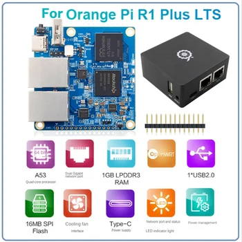 1 Комплект Платы разработки Для Orange Pi R1 Plus LTS 1 ГБ оперативной памяти Rockchip RK3328 Gigabit Ethernet Поддержка Android