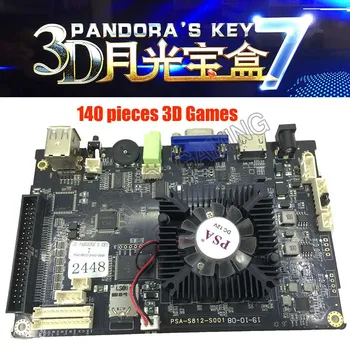3D Pandora Key 7 Семейная версия Материнской платы, Аркадная игровая консоль Jamma, печатная плата 140, поддержка 3D добавления игр, USB геймпад