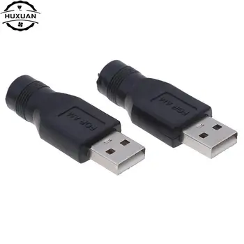 1шт Черный USB-штекер до 5,5 мм X 2,1 мм Женский Преобразователь питания постоянного тока Адаптер Зарядного устройства USB-Штекер Type c Разъем 1