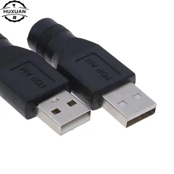 1шт Черный USB-штекер до 5,5 мм X 2,1 мм Женский Преобразователь питания постоянного тока Адаптер Зарядного устройства USB-Штекер Type c Разъем 3