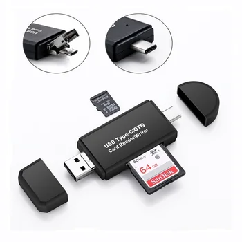 Портативный USB3.0 Micro USB OTG Type C Адаптер SD-карта TF-Ридер Разъем Для зарядки телефона планшета