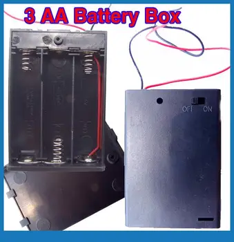 10ШТ Переключатель включения-выключения батарейного отсека 4,5 В 3 АА для аккумуляторов