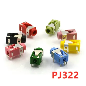 10ШТ PJ322 3,5 мм Разъем для наушников PJ-322 Аудио Женский Встроенный 5P 5-контактный Разъем