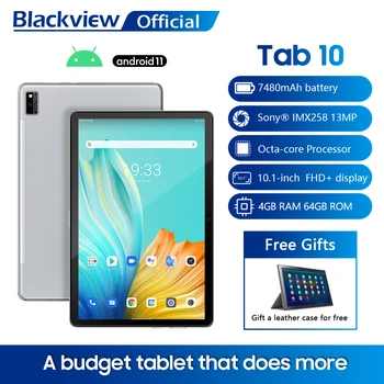 Планшет Google Play Tab 10 Blackview Pad 4G Сеть 4 ГБ 64 ГБ Глобальная версия ПК Octa 10,1 