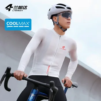 LAMEDA 2023 Летняя Новая Велосипедная Рубашка CoolMax Из ткани Silver Soul С Длинным Рукавом, Мужской Тонкий Топ, Быстросохнущий Дышащий Спорт На открытом Воздухе