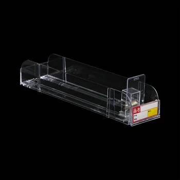 прозрачный Универсальный толкатель для полки супермаркета Длиной 28 см, Разделитель, Автоматический движитель, Выдвижной ящик для Сигарет, Пропеллер для напитков