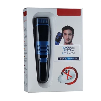Профессиональный вакуумный триммер для бороды для мужчин, тример для усов, электрический бритвенный станок для стрижки бороды, регулировка 0,5-18 мм