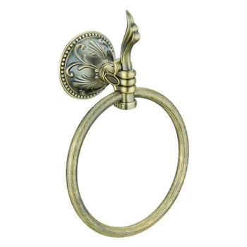 Кольцо для полотенец с отделкой из цинка и латуни под античную бронзу, Держатель для полотенец из античной бронзы, Вешалка для полотенец AB005b 0