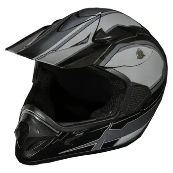 Frenzy MX внедорожный шлем для квадроциклов, Одобренный в горошек, Черный/серый, Средний велосипедный шлем halmet для мужчин, шлем для мотокросса, Горный велосипед переменного тока