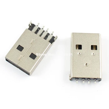 20шт USB Type A 4-контактный разъем для крепления на панели для DIY