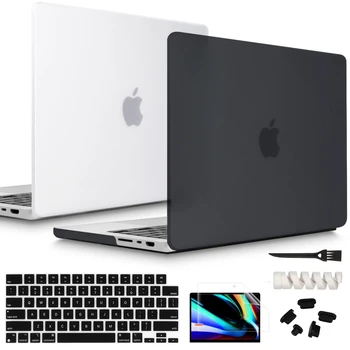 Матовый Пластиковый Чехол для MacBook Air 15 M2 2023 A2941 с чипом и жидким дисплеем Retina Touch ID Case, Крышка клавиатуры и Защитная пленка для экрана