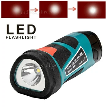 Портативный светодиодный фонарик -подходит для аккумуляторной батареи Makita three-string 10.8-12V BL1013 1015 с подсветкой аккумулятора светодиодный фонарик