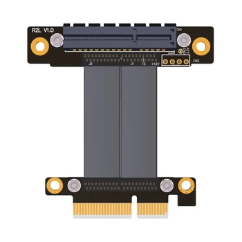 PCIe 3,0x4 удлинитель 32G/bps PCI Express 4x Графический SSD RAID удлинитель конверсионная карта Riser Card Вертикальная 90 R22SL/270 R22SR