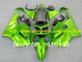 2015 Изготовленный на заказ зеленый черный комплект обтекателей для KAWASAKI Ninja ZX12R 00 01 ZX 12R 2000 2001 ZX-12R Мотоциклетные обтекатели для кузова