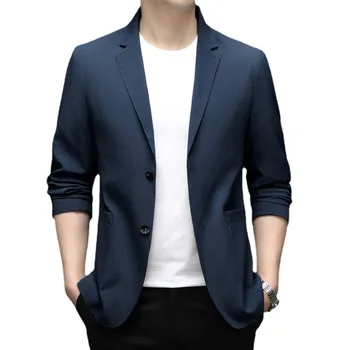 5025-2023 новый маленький костюм мужской корейской версии приталенного костюма мужской молодежный пиджак