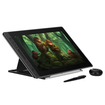 Графический планшет HUION с 15,6-дюймовым Экраном Kamvas Pro 16 Pen Tablet Монитор для Рисования с Цифровым Дисплеем, Портативная Регулируемая Подставка
