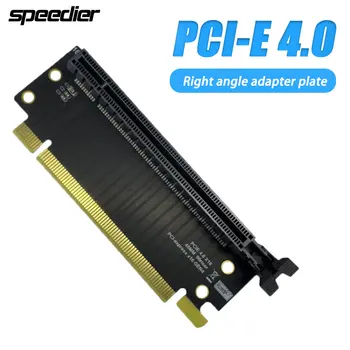 PCIE 4.0 X16 Поворачивается на 90 ° под прямым углом 4 см Адаптер печатной платы Gne4 Высокоскоростная Стабильная плата для небольших шасси, обратная совместимость с 3.0