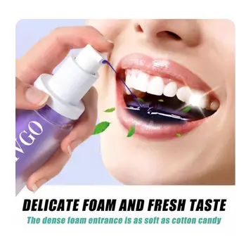 Hismile V34, Фиолетовый Корректор Цвета, Зубная паста, Эффективное Отбеливание Зубов, Мусс Для чистки полости рта, Отбеливающая Зубная паста