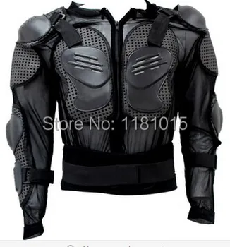 Бронежилет для мотогонок, Куртка для защиты позвоночника, Груди, плеча, Аксессуары для куртки для мотокросса-черный 0