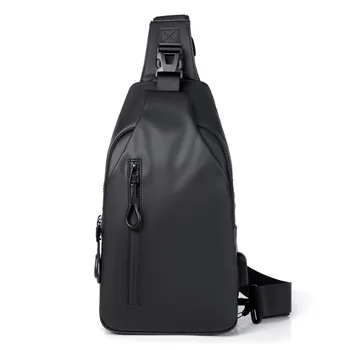 Новая уличная сумка через плечо большой емкости, мужская нагрудная сумка, модная простая трендовая сумка на плечо