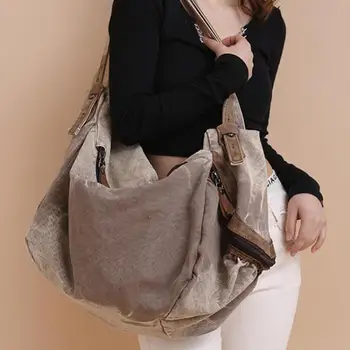 2023 Новая винтажная женская сумка из натуральной кожи для путешествий, повседневная, простая, модная, большая вместительная сумка на плечо для пригородных поездок для женщин