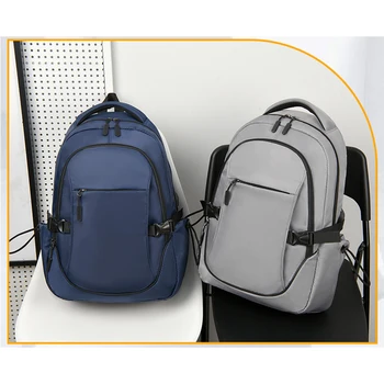 Мужской рюкзак большой емкости, нейлоновые школьные сумки для студентов колледжа, повседневный рюкзак для подростков 1