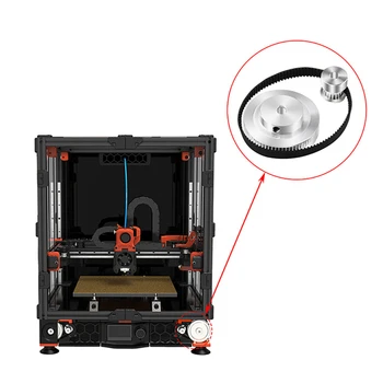 Аксессуары для 3D-принтера VORON 2.4 С внутренним отверстием 60 зубьев, Синхронное колесо 5 мм, комплект ремня с замкнутым контуром 200 мм