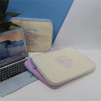 Мягкая Сумка для ноутбука 14 дюймов для Macbook Air Pro 13,3 Retina 11 12 13 Чехол Lenovo Dell Хлопковая Сумка Для Хранения ноутбука Liner Bag