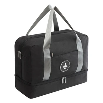 Сумка-Органайзер для путешествий, Большая вместительная сумка для багажа, Школьная мужская Женская дорожная ручная кладь, Сухая и влажная разделительная сумка для хранения Bolsas